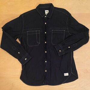 Mens button down casual shirt relaxed fit